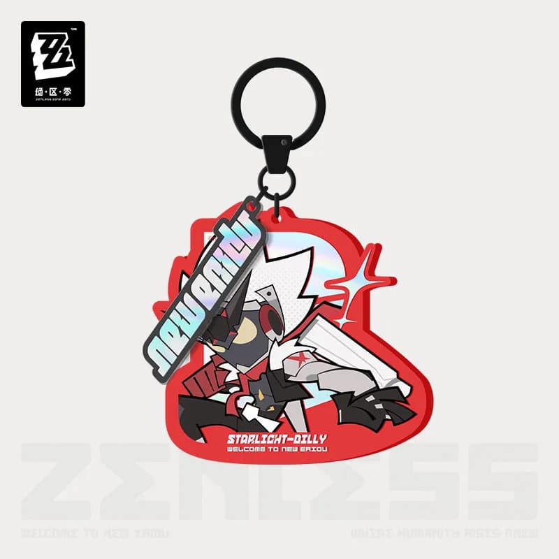 [Genuine] miHoYo Game Zenless Zone Zero Billy Q-version Acrylic Cartoon Key Chain backpack pendant keychain Cosplay Xmas Gifts