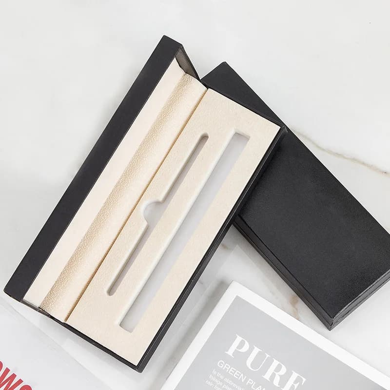 1P Flip up Gift Pen Box Set Water Pen Refill Combination Writing Tool Signature Pen Packaging Box Printed Logo Ballpoint Pen Box