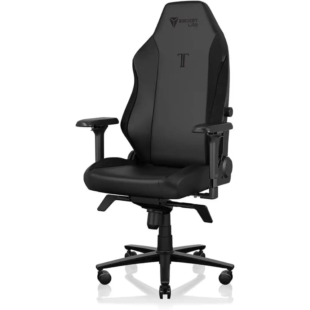 Sedia da Gaming Ergonomica Reclinabile con Braccioli 4D, Cuscino Magnetico e Supporto Lombare a 4 Direzioni - Ecopelle Nera