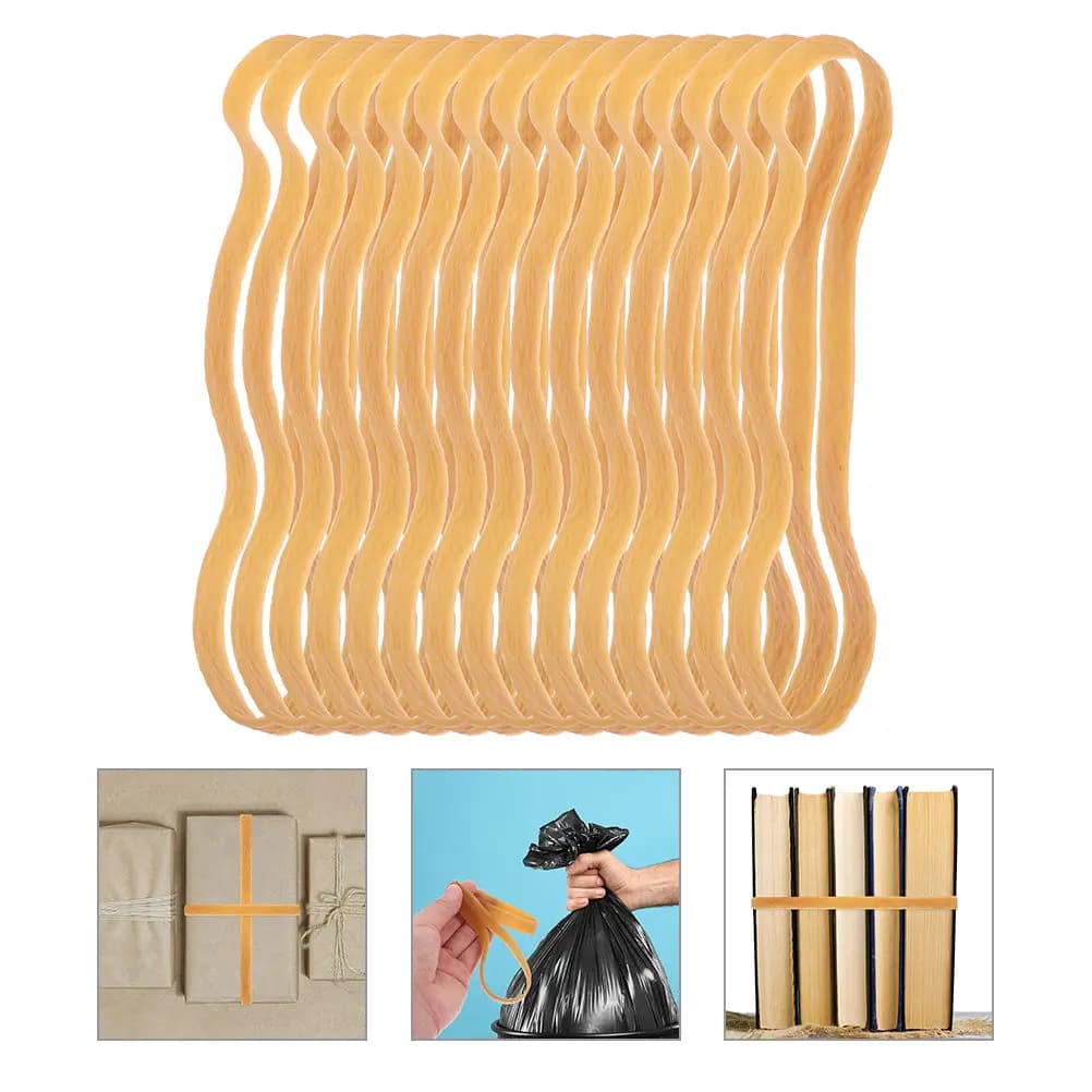 Elastici in Gomma Larghi e Resistenti, Fasce Elastiche Spesse per Organizzazione Casa e Ufficio, Imballaggio Alimenti, Sigillatura Bidoni della Spazzatura