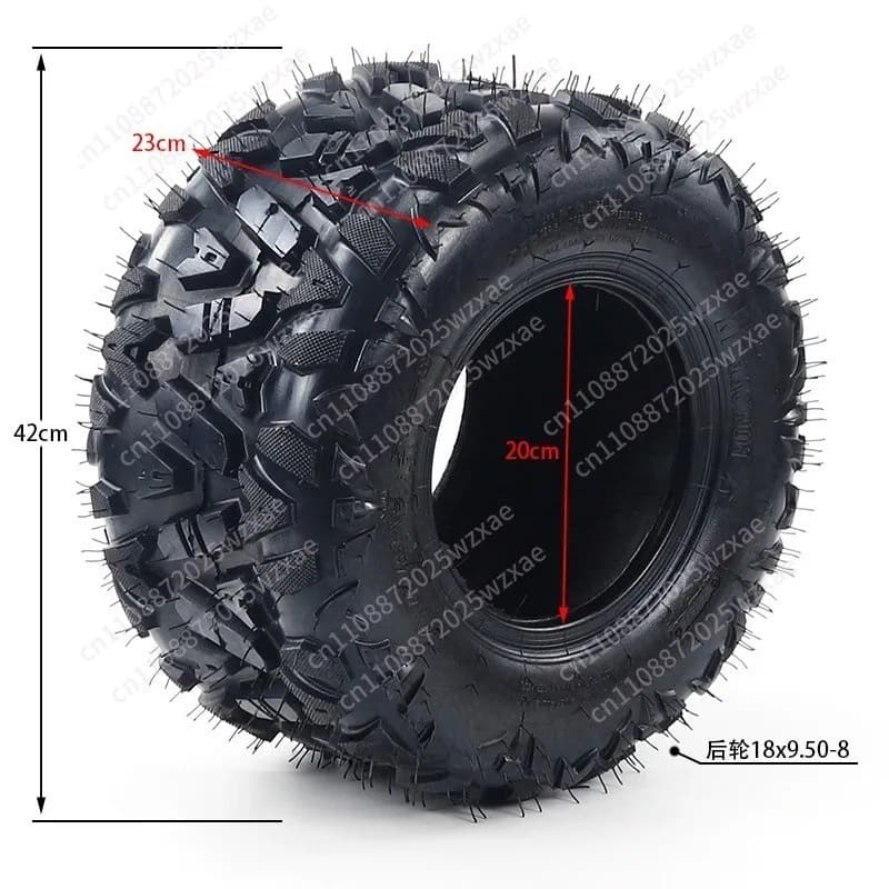 Pneumatico sottovuoto per ATV, Kart, Auto a Batteria, Auto Turistica, A Flower 18x9.5-8, 19x7-8
