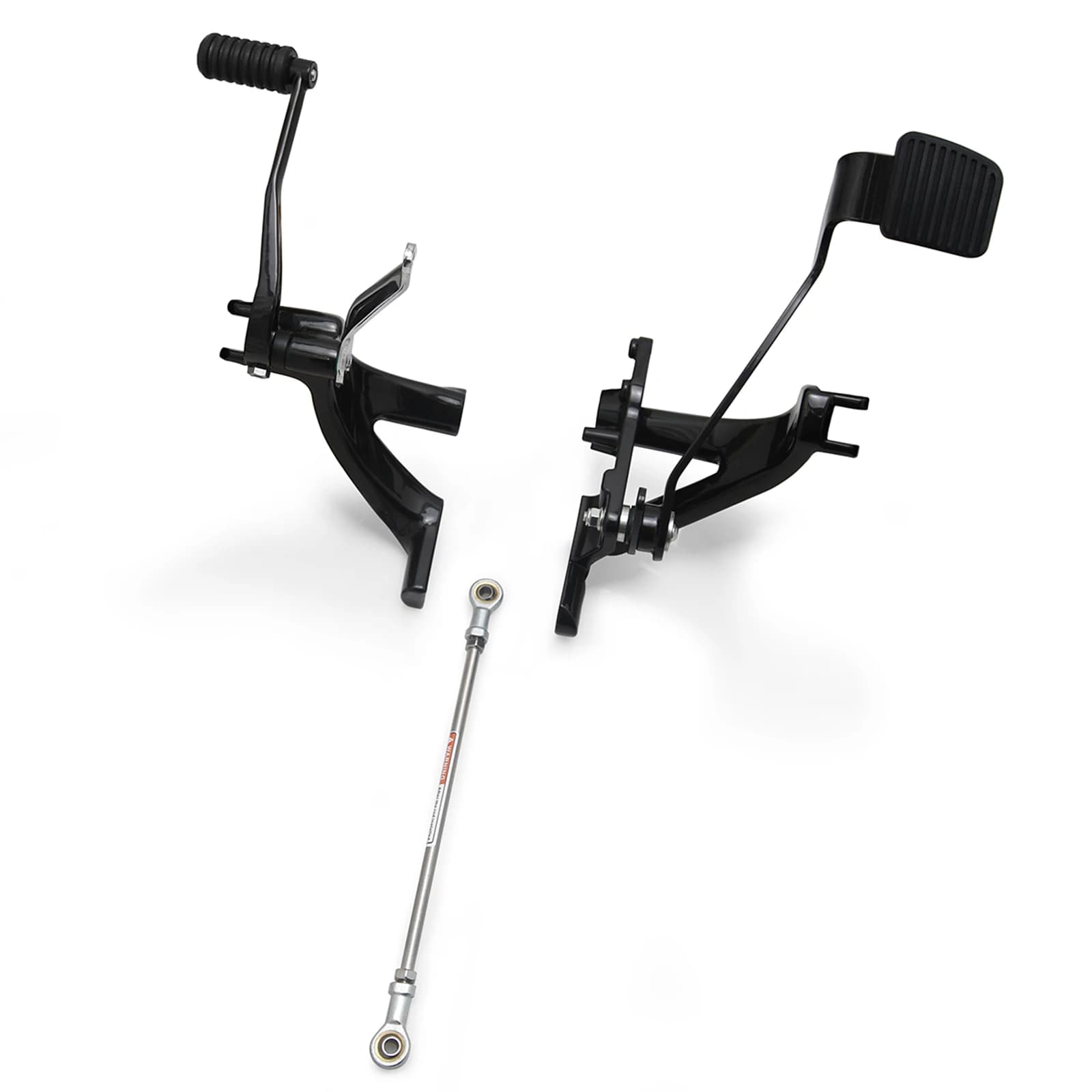 Pedane di controllo in avanti nere per Harley Softail Street Bob FXBB 114 FXBBS Low Rider FXLR 107 FXLRS 117 2018-2022