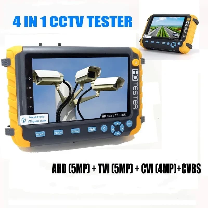 IV8W Test del segnale video TFT LCD da 5 pollici 8MP TVI AHD 8MP CVI CVBS Tester CCTV analogico VGA HDMI Ingresso Telecamera Video Monitor Tester