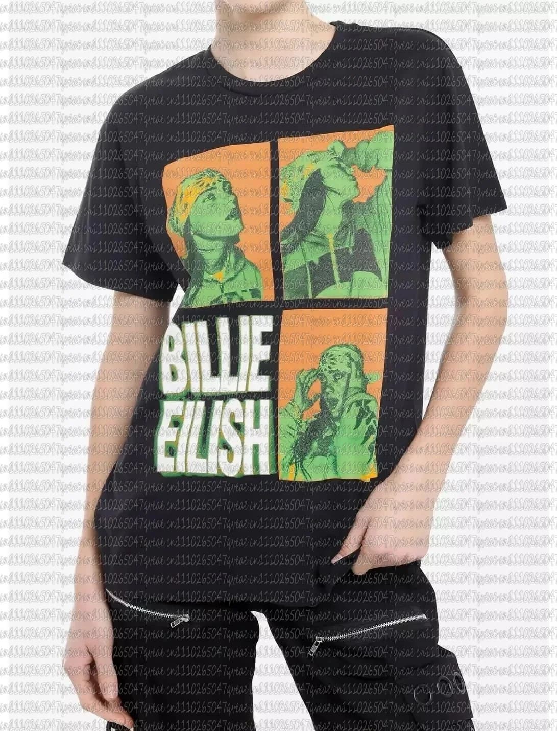 T-shirt da uomo Billie Eilish con stampa a stella, T-shirt moda uomo donna estate 2026, T-shirt casual Harajuku Streetwear