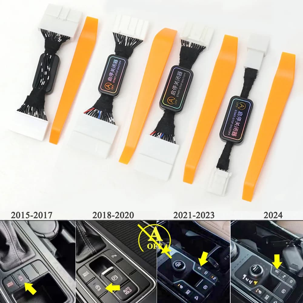 LHD Automatic Start Stop Eliminator Engine Off Closer Device Canceller Disable Delete Control Cable Plug For Kia Sorento 15-24