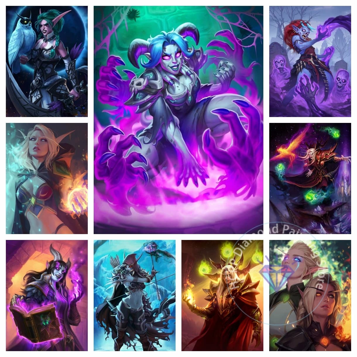 World of Warcraft Diamond Painting Kit 5D DIY Diamond Embroidery Cross Stitch Handmade Art Gift Crafts Home Decor Gift