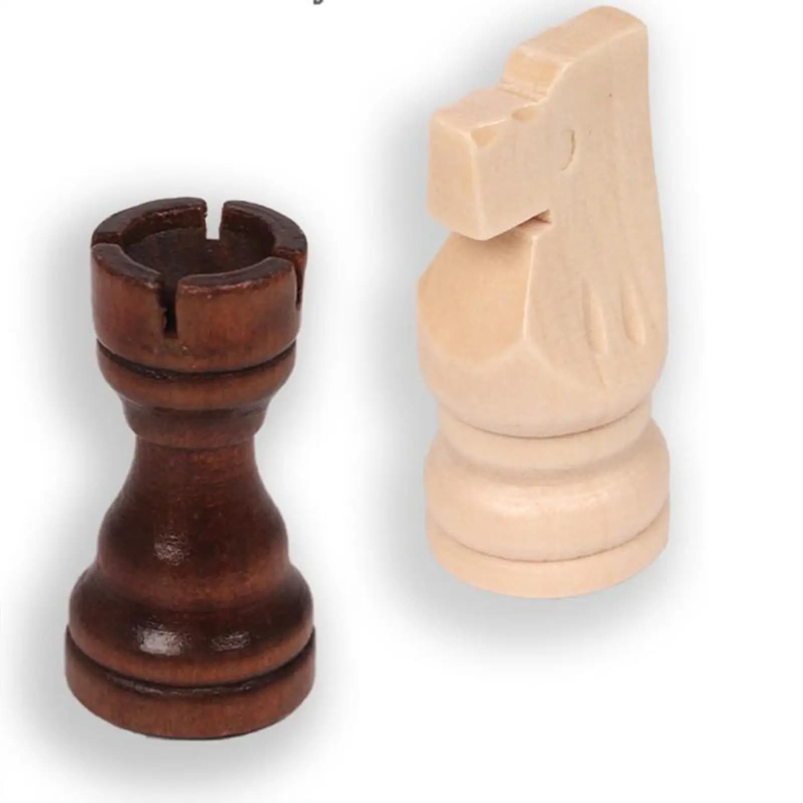 Kids Toy 32pcs Wooden Chess Pieces Set Board Games Handcrafted Gift for Children Logical Thinking Training Educational Puzzle