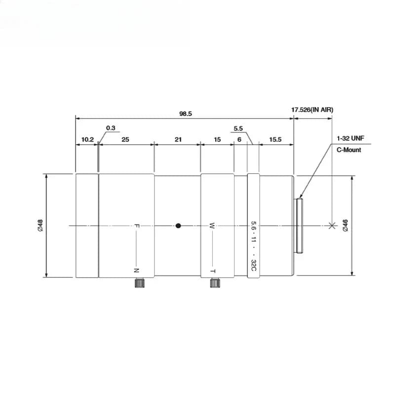 Lente Industriale Zoom Microscopica Computar MLH-10X 0.084mm - 0.84mm 10x 1/2" C-Mount in Offerta