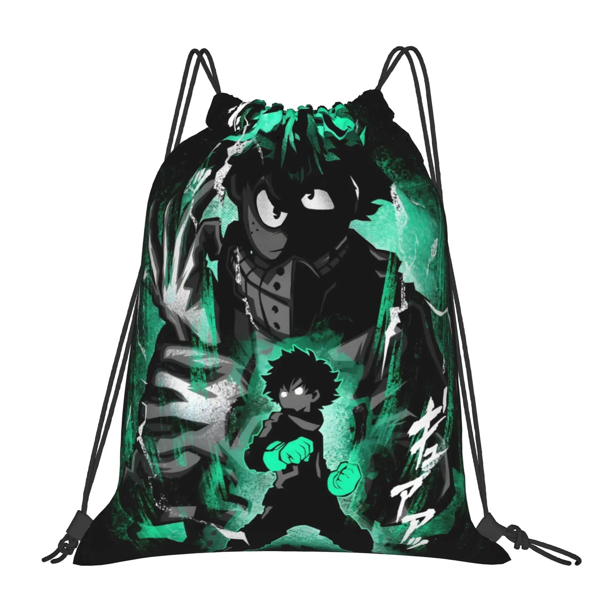 1 borsa con coulisse Graffiti Deku My Hero Academia, borsa per lo shopping, zaino portaoggetti, borsa per scarpe da scuola