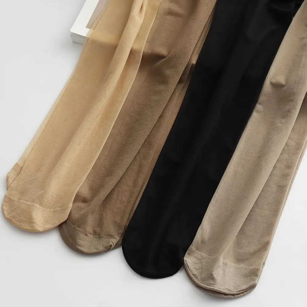 New Skin Color Tights Summer Tear Resistant Anti-cored Hook Wire Pantyhose Black Stockings Breathable Slim Ultra Thin Leggings