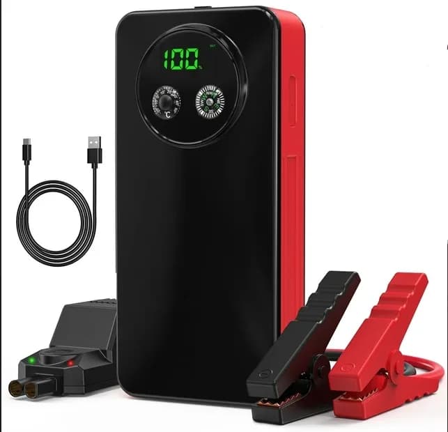 Avviatore di emergenza multifunzionale portatile ad alta potenza 8000mAh 12V e torcia SOS