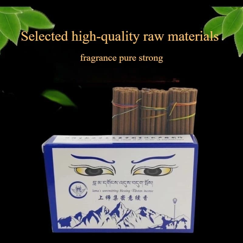 Tibetan Style Incense Stick Offering Worship Buddha Household Inside Room Promotes Sleep Removes Odors Purifies Air Joss Stick