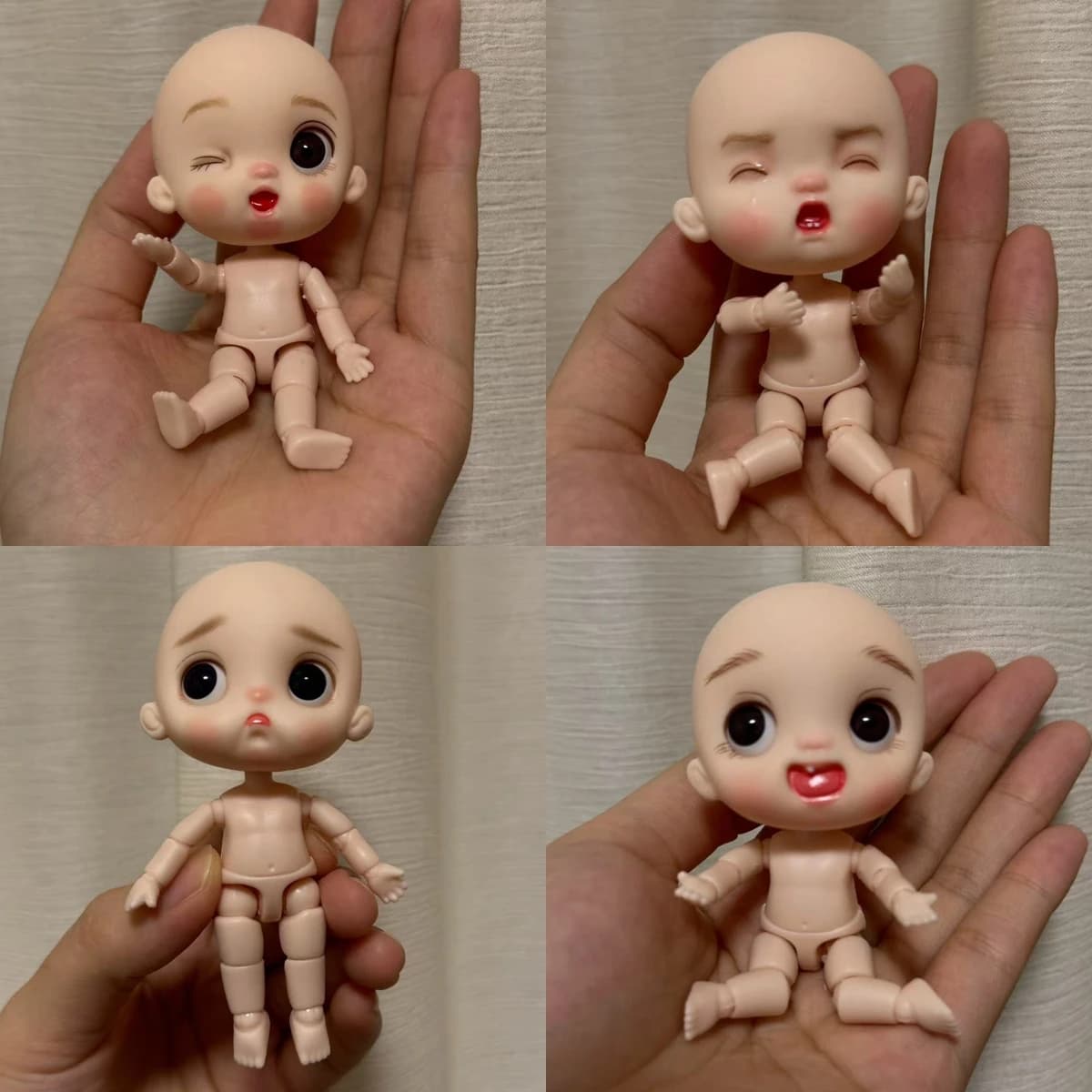 Bambola multigiunta per bambola BJD da 9 cm con regalo giocattolo per bambola per ragazze con espressione del viso