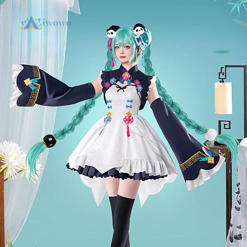 Anime Project Sekai Cosplay Miku Costume Red Panda Hanfu Uniform Dress Halloween Carnival Dress for Women Game