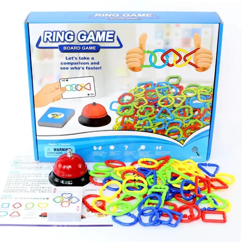 Giochi ad anello giocattoli per carte bambini giochi da tavolo per allenamento logico famiglia genitore-figlio giochi da tavolo interattivi per feste giocattoli per bambini