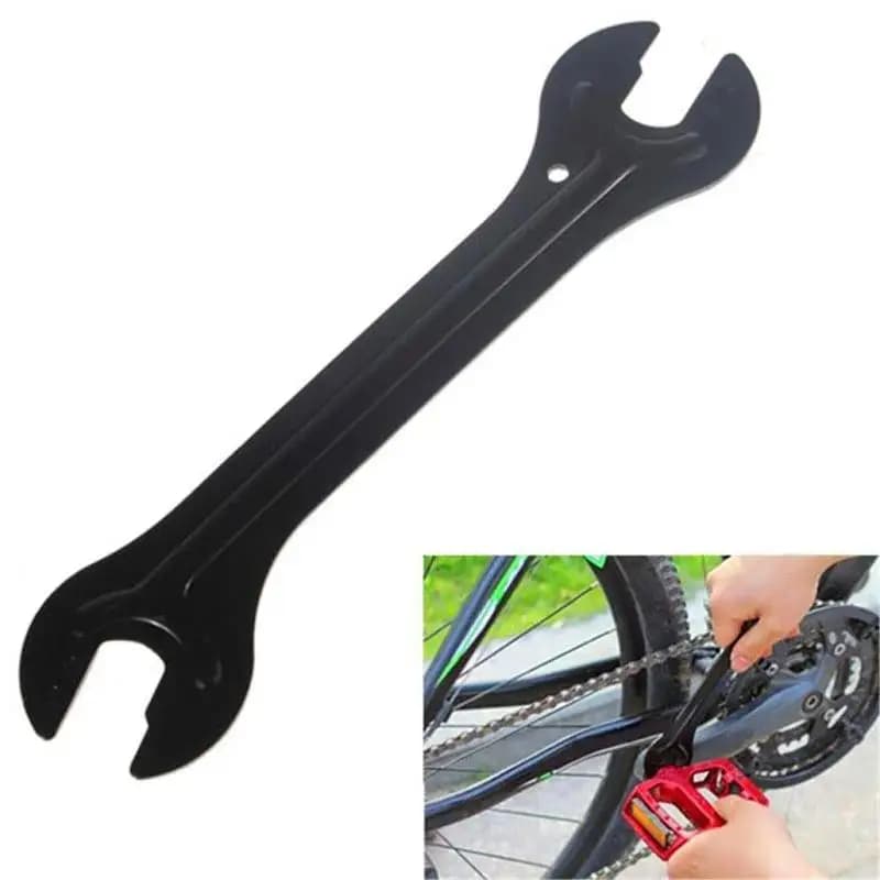 2 Pezzi Chiave per Riparazione Mozzo Bicicletta, Strumento per Riparazione Bici, Regolatore Cono Asse Ruota Bici, Chiave per Pedali MTB 13/14/15/16mm