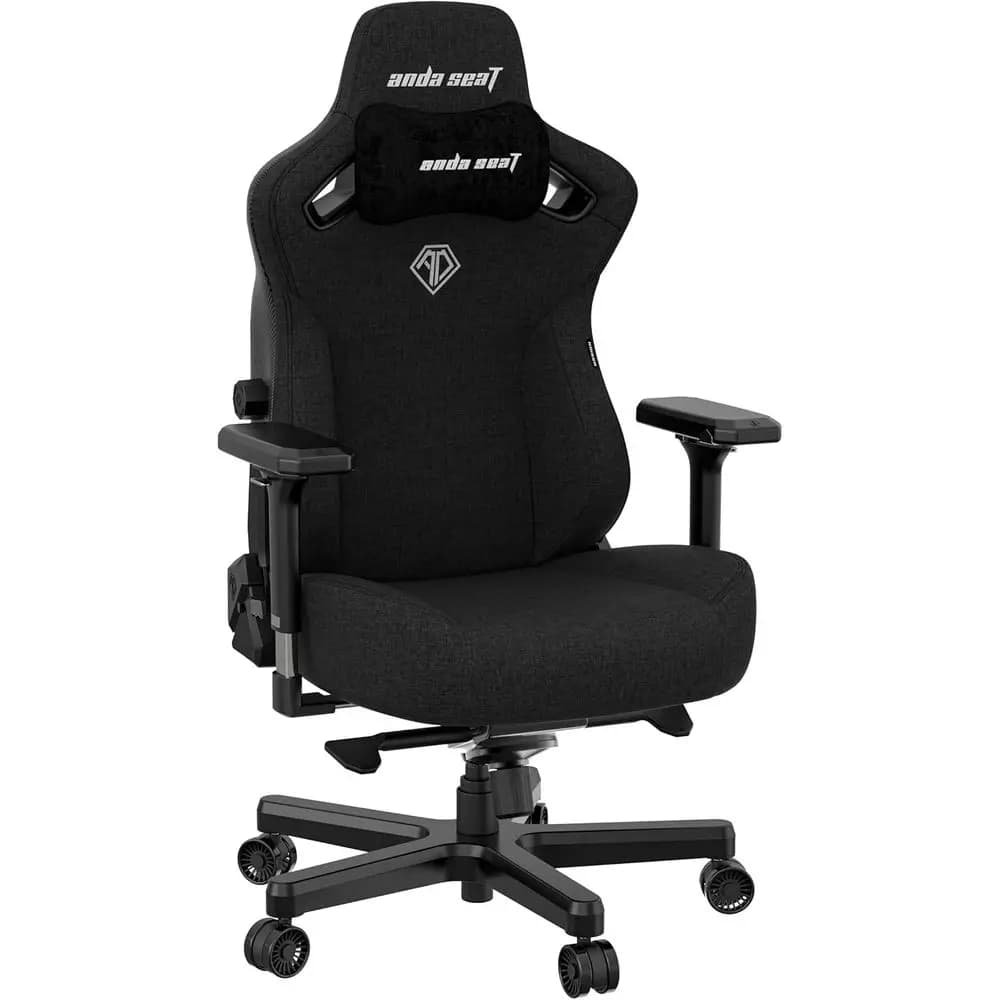 Sedia da Gaming Ergonomica XL Reclinabile con Tessuto Resistente e Supporto Lombare per Uso Confortevole a Casa e in Ufficio
