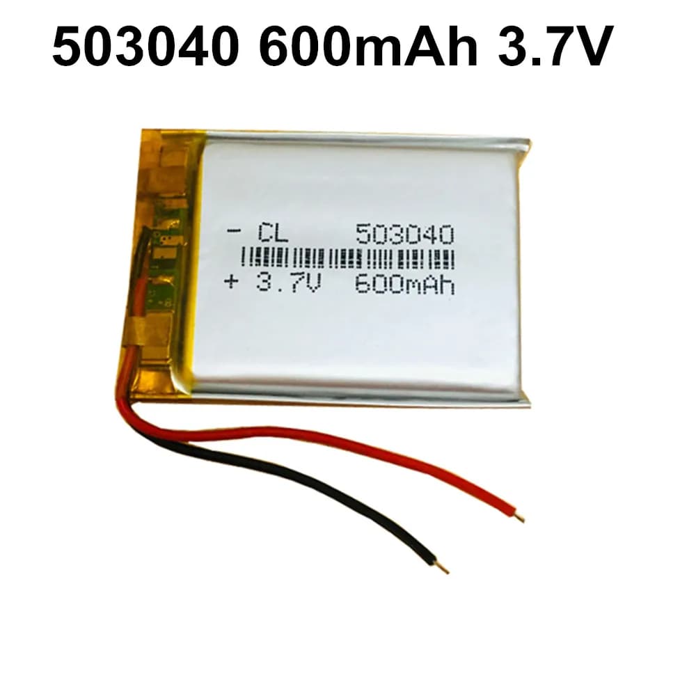 1-10PCS 3.7V 600mAh 503040 Batteria ai polimeri per cozmo e robot vettoriale, campanello video WiFi SkyBell HD, altoparlante auricolare Bluetooth