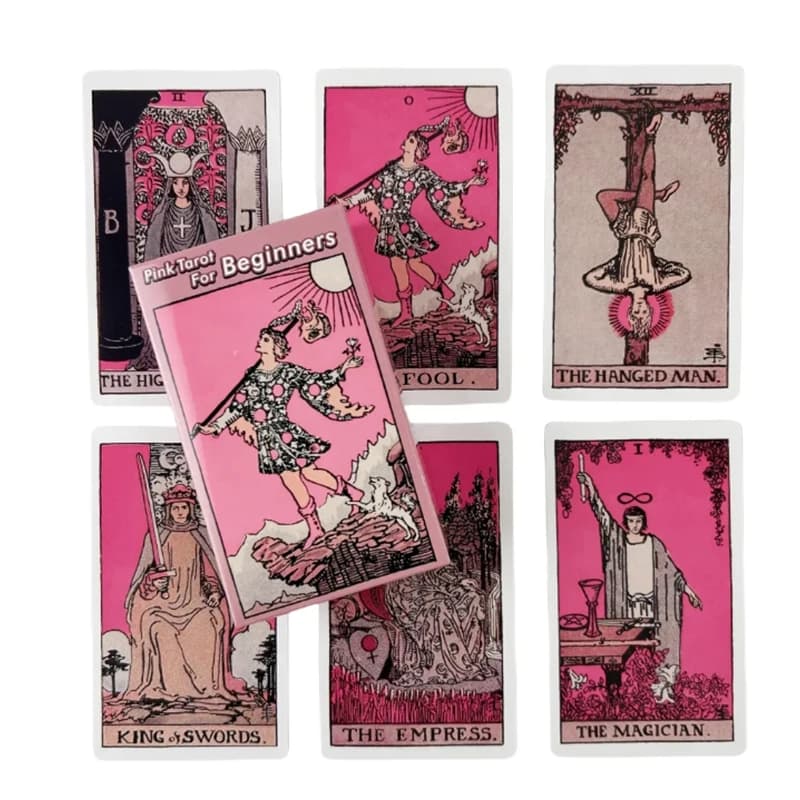 Tarocchi rosa CALDO per principianti carta dei tarocchi 78 giochi da tavolo mazzi Giochi da tavolo classici per feste con mazzi di oracoli per regali di donne e ragazze