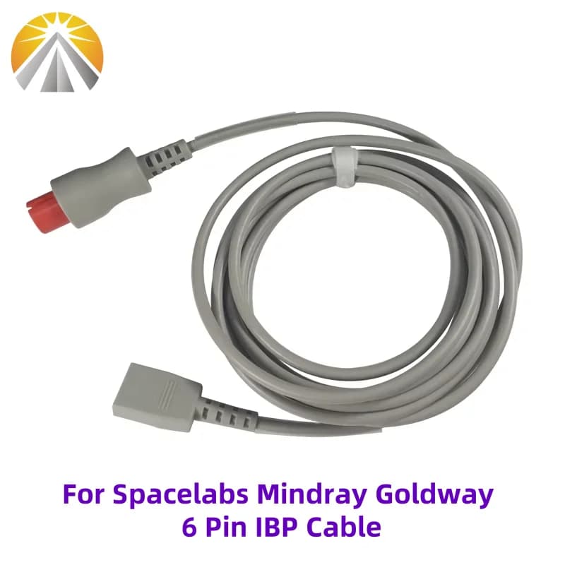 6 pin IBP transducer cable Invasive cable for blood pressure for Utah for patient monitor Spacelabs Mindray Goldway