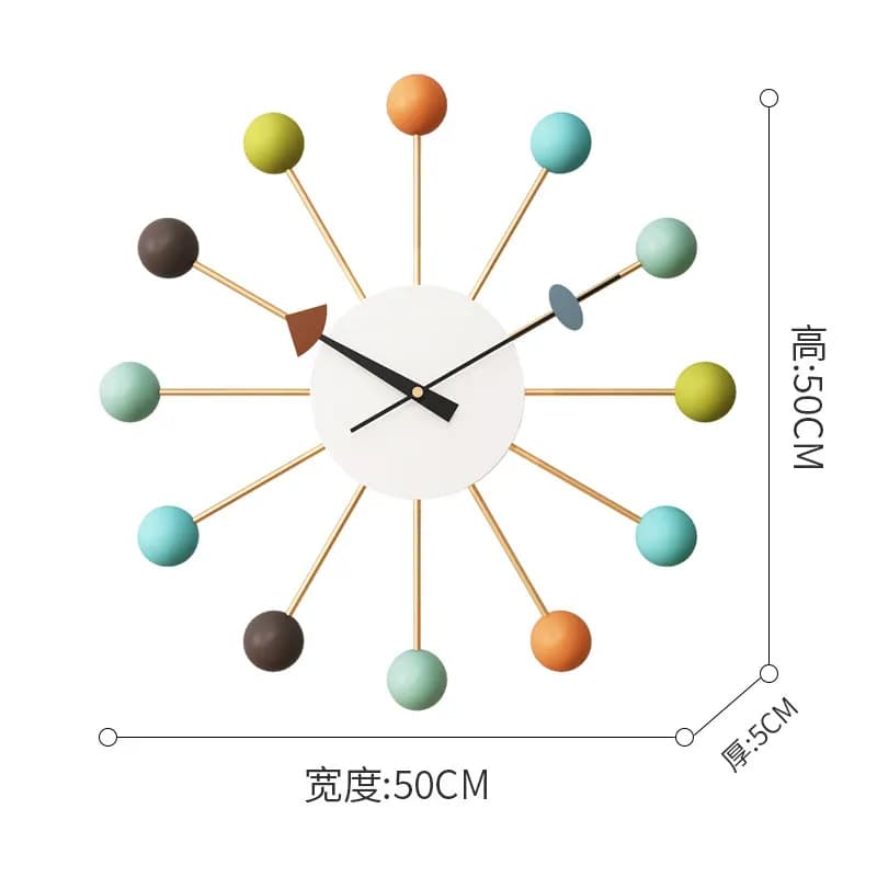 Orologio da Parete Moderno di Lusso Silenzioso per Soggiorno e Sala da Pranzo, Decorazione Premium per Parete TV