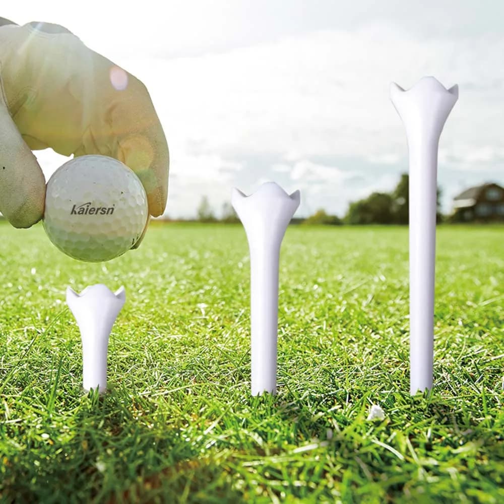 T-shirt da golf professionali da 50 pezzi, lunghezza 38 mm/70 mm/83 mm, sistema a T in plastica per golfisti