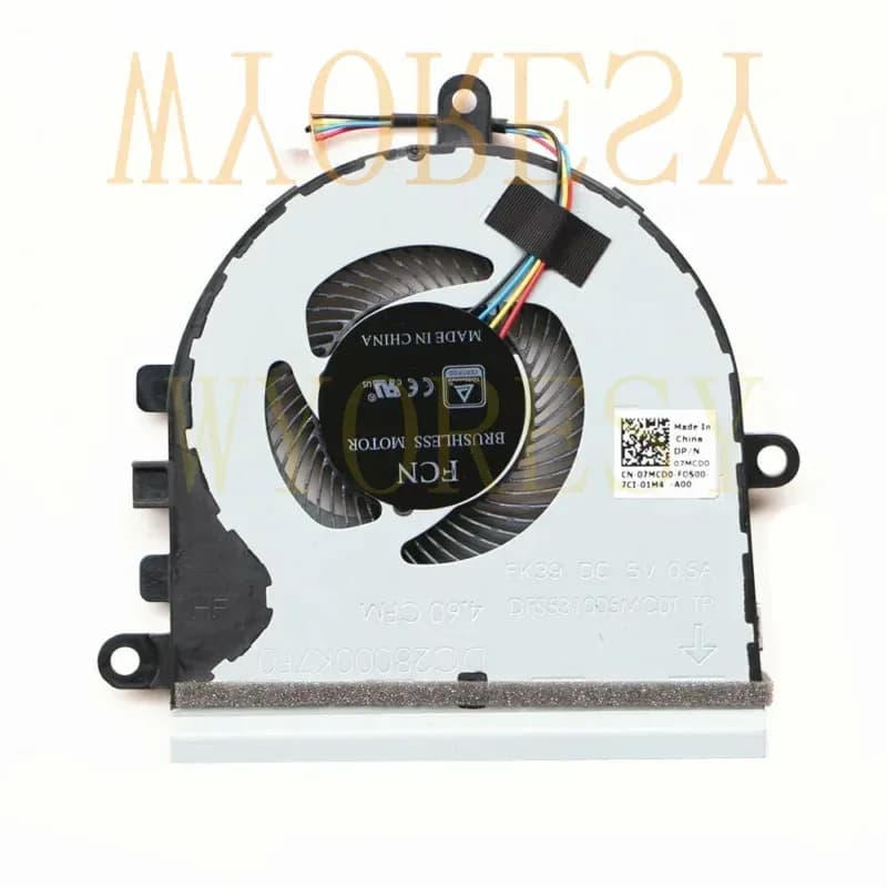 WYORESY Ventola di raffreddamento CPU PER DELL Inspiron 15-5575 15-5570 CN-07MCD0 07MCD0 7MCD0 TT