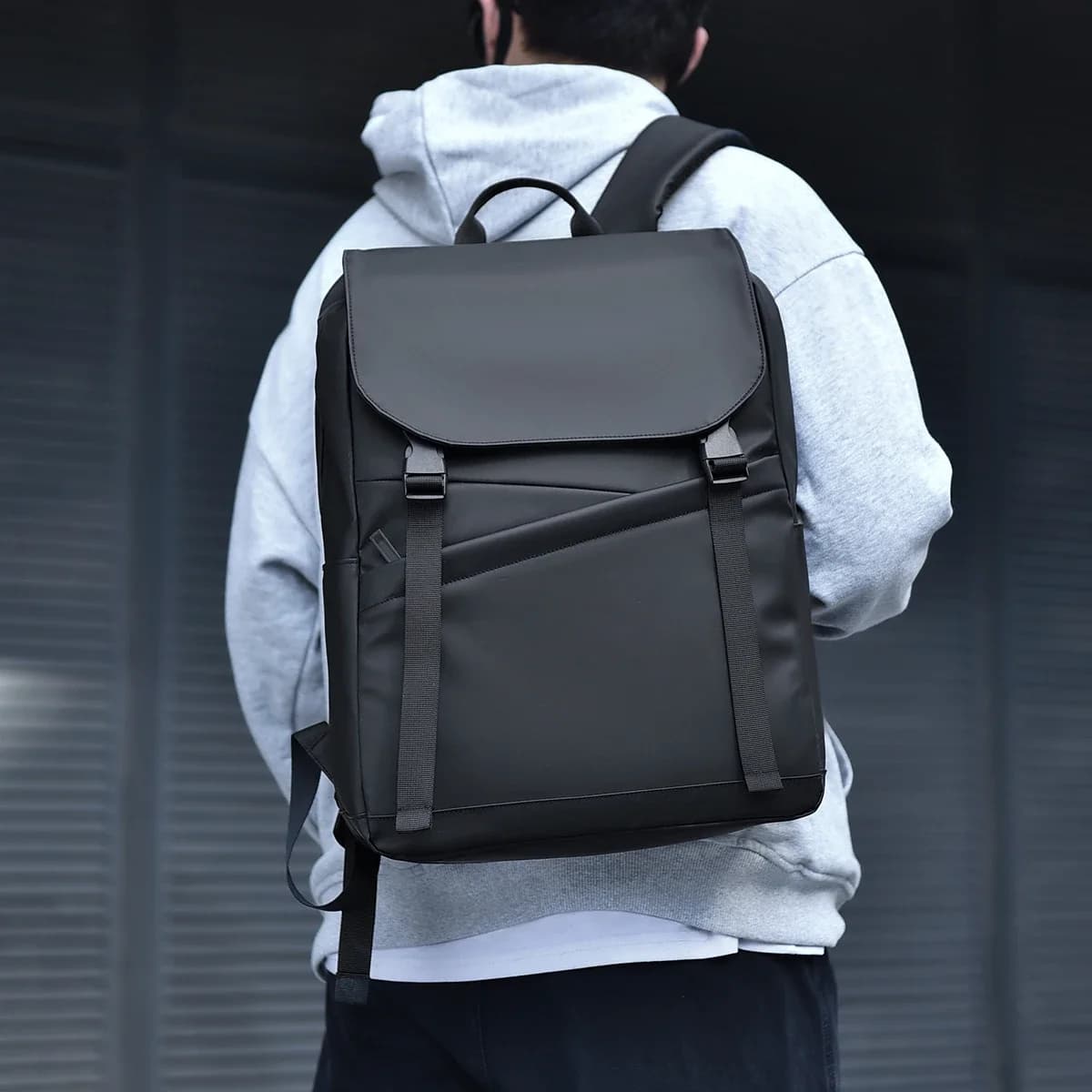 New Fashionable Leisure Men Nylon Waterproof Laptop Backpacks High Capacity With Large Pockets Multi-Zipper Bags For Working