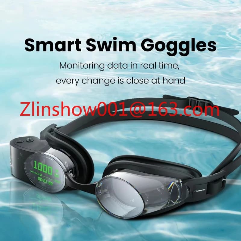 2 Pro anti-fog swimwear with APP synchronization and HD display with magnetic charging Smart swimming glasses for training