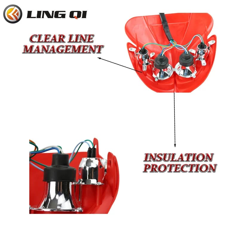 LINGQI RACING Motorcycle LED Lights faro anteriore lampada frontale per Pit Dirt Bike Parts