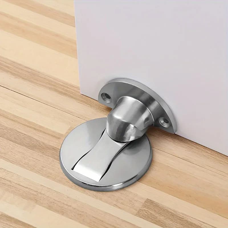1 PZ Punch Free Invisibile Fermaporta Forte Magnetico Per Uso Domestico Camera Da Letto Bagno Anti Collisione Muto Pavimento autobloccante Tappo