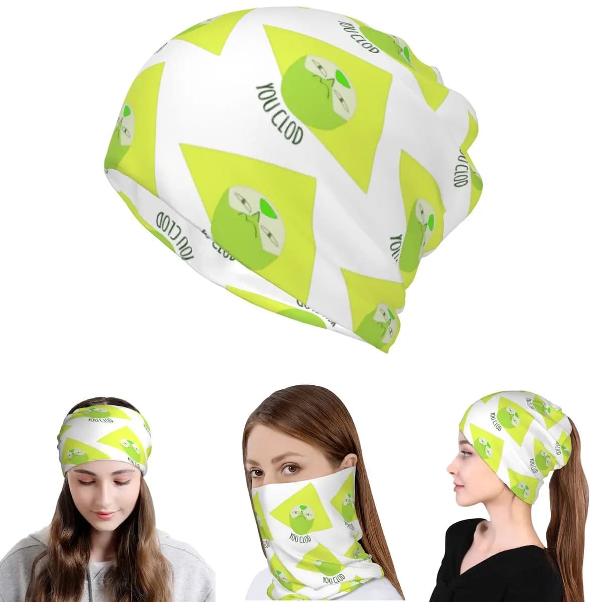 You Clod Peridot Steven Universe Bandana Neck Gaiter Wrap Scarf Multifunction Balaclava Beanies Hat Unisex Adult All Season