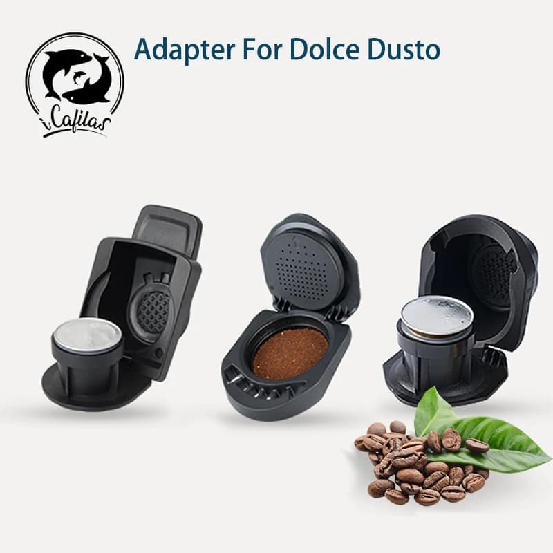 Adattatore per capsula riutilizzabile Dolce Gusto per macchina PICCOLO XS/Genio S per capsule originali Nespresso iCafilas