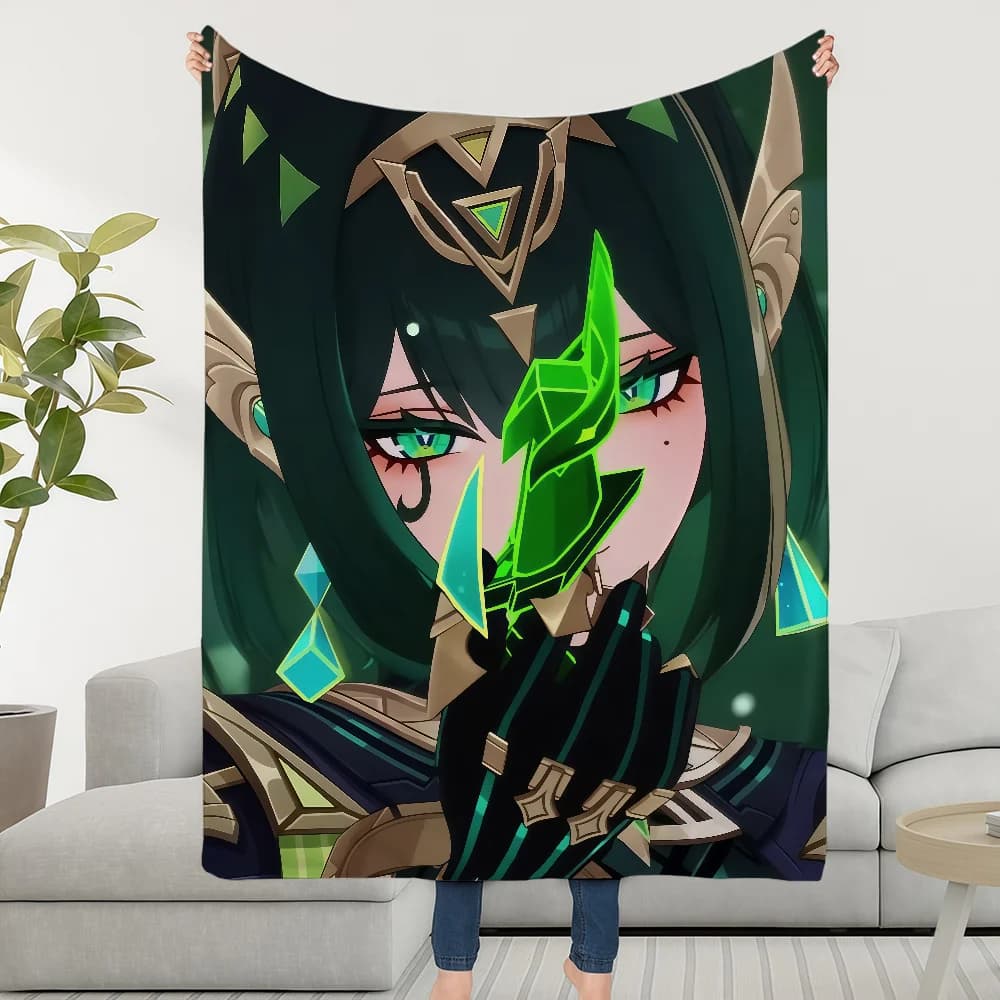 Genshin Impact Nefer Blanket Throw Super Cosy Plush Living Room Sofa Couch Childish Birthday Gifts