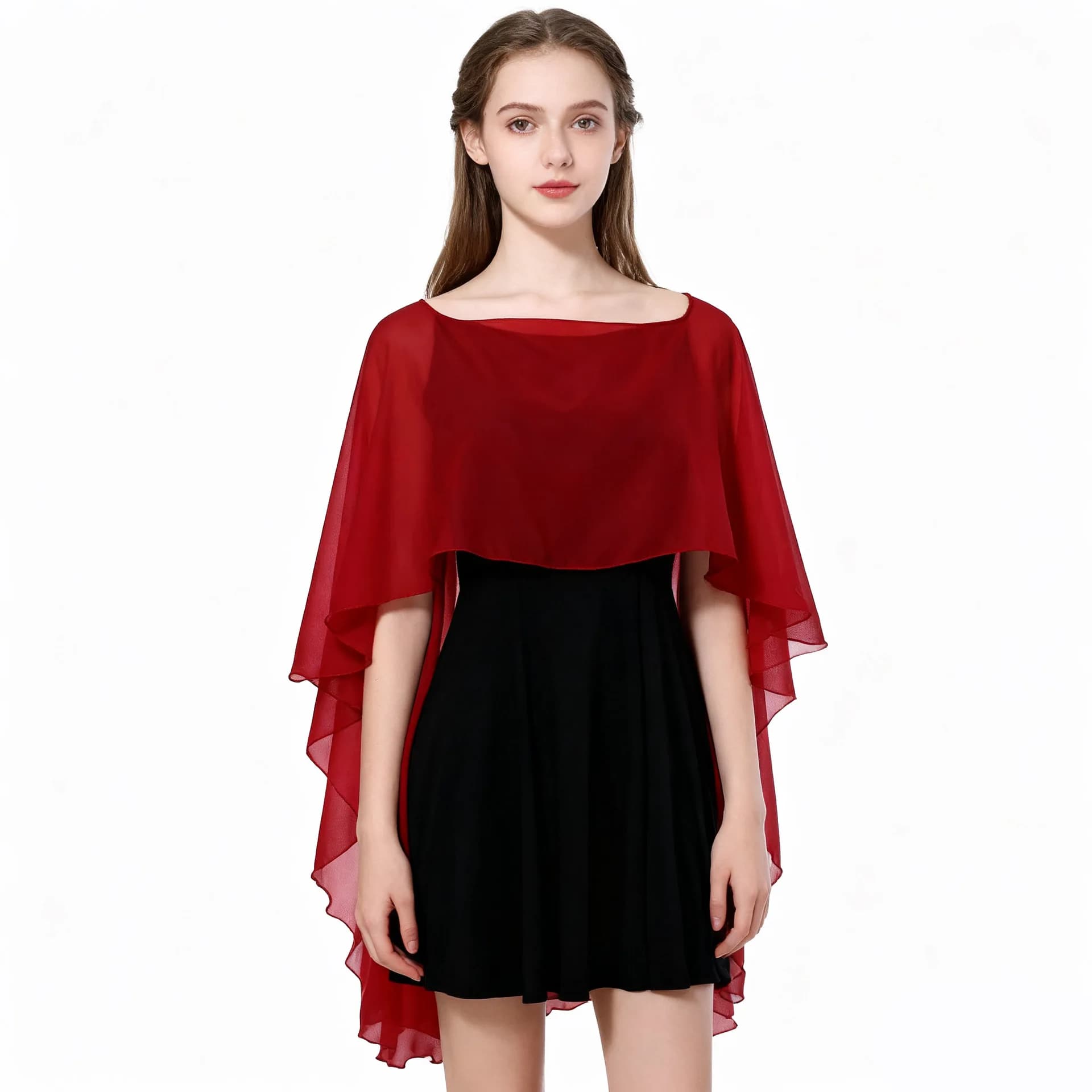 Sciarpa/Cappa estiva irregolare in chiffon, modello pullover, protezione solare da donna, bestseller P2