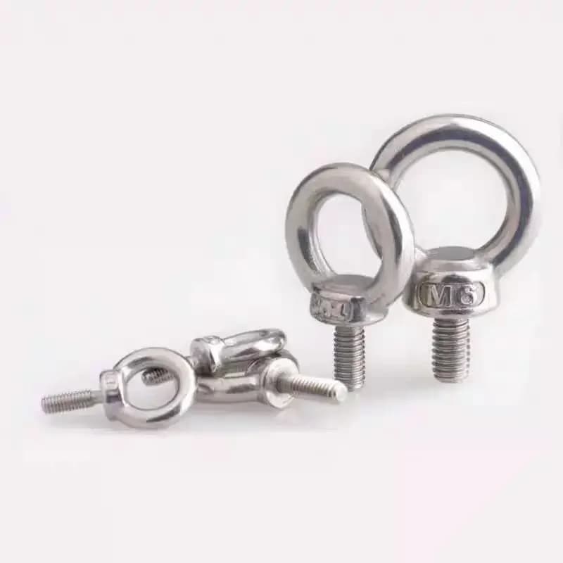 1-2 pezzi 304 (A2) in acciaio inossidabile M3 M4 M5 M6 bullone a occhiello di sollevamento anello a vite anello di aggancio anello marino foro per cavo corda