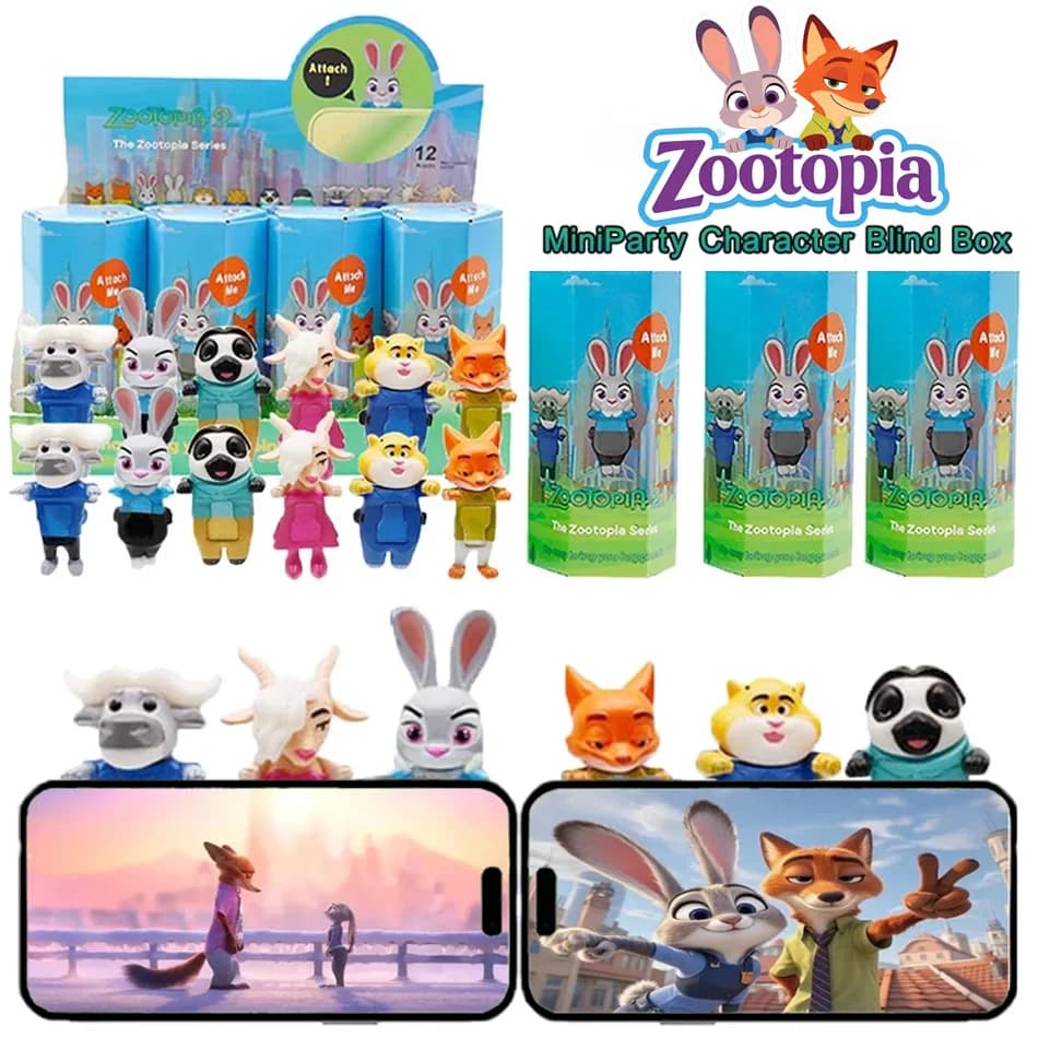 Disney Zootopia 2 Angel Blind Box Cute Mini Anime Character Figure Doll Car Interior Phone Ornament Birthday Christmas Gift