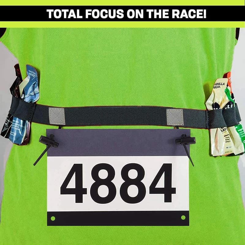 Waist bag with belt for race number outdoor biathlon biathlon door Fitness accessories