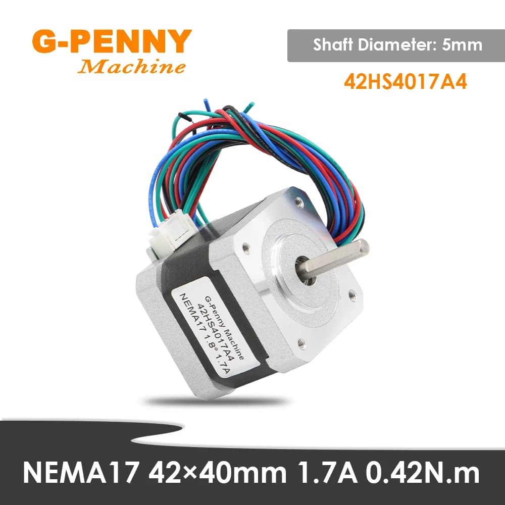 G-Penny Nema17 42HS4017A4 step-by-step motor 1.7A 0.42Nm 60OZ-IN 1.8 degrees 4-Lead For 3d cnc printer