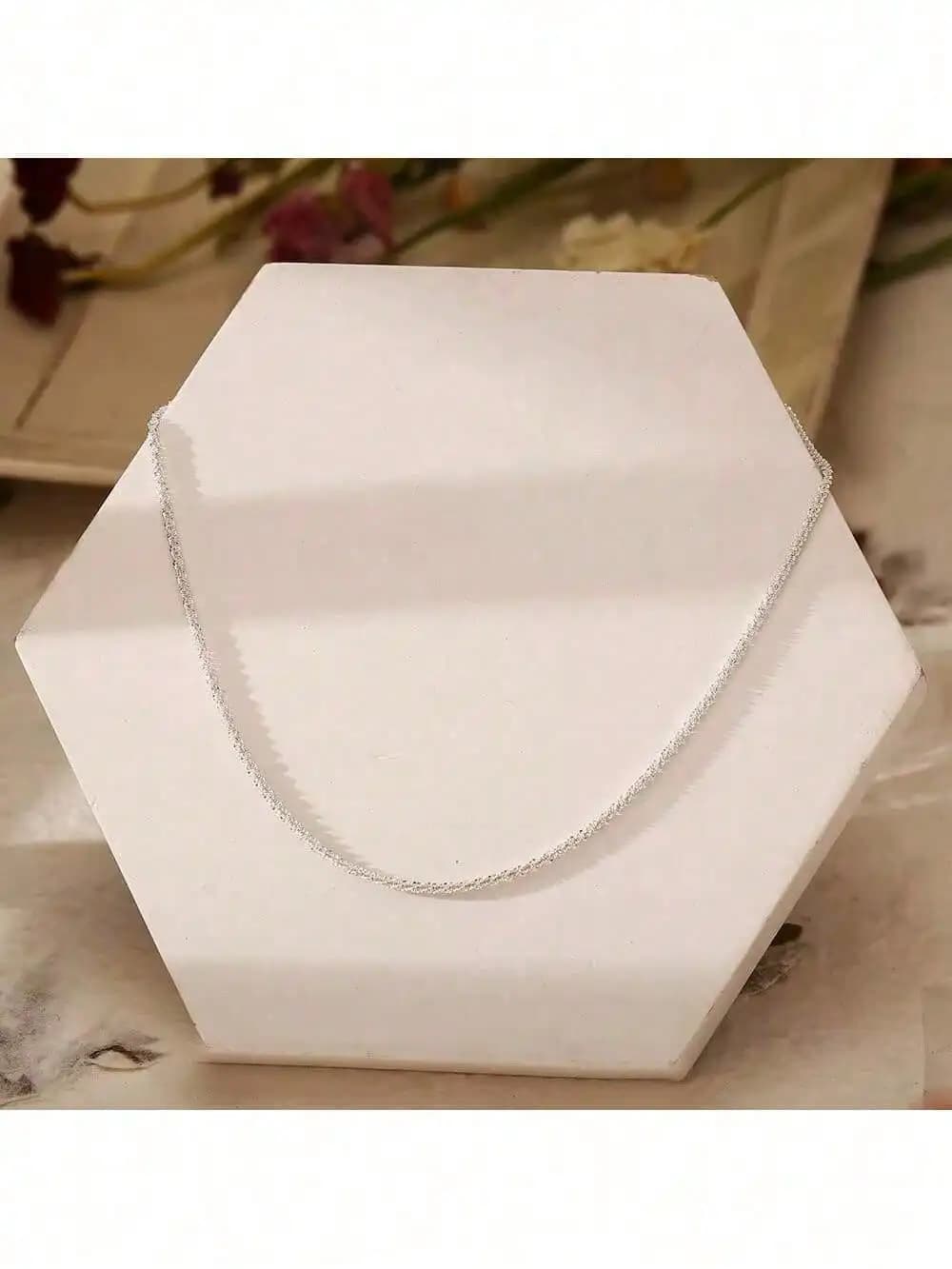 1 collana alla moda, lucida, minimalista e delicata, da indossare sulla clavicola, design per donna