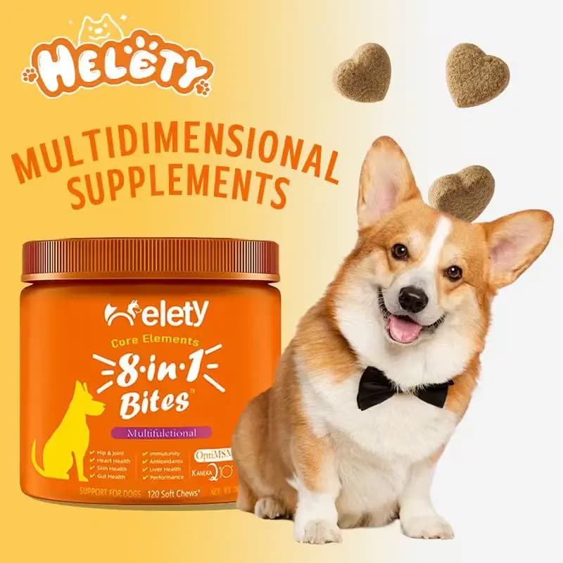 Multivitamin for Dogs, Vitamins and Supplements Chewable for Also and Articulations, Leather and Pele, Omega 3 Fish Oil for Dogs - Elders and Puppies