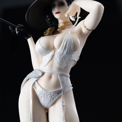 Statua da Collezione di Lady Dimitrescu di Resident Evil, Action Figure Modello da Gioco, Decorazione da Scrivania per Fan con Confezione Regalo Colorata
