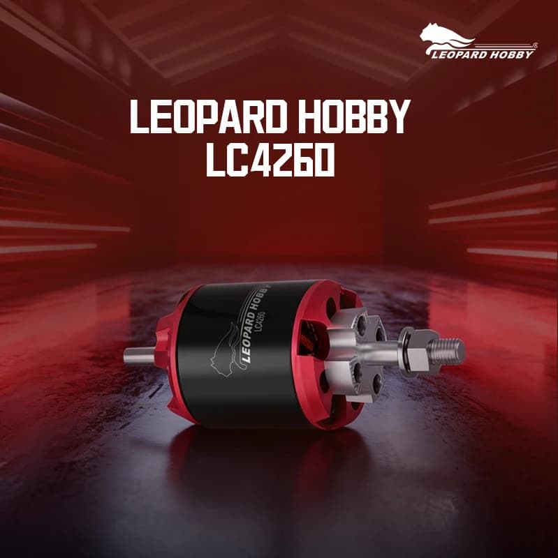 Motore Brushless Leopard LC4260 420KV 3-6S 1300W ad Alta Coppia per Elicottero RC 500/550, Drone ad Ala Fissa, Aeromobile FPV