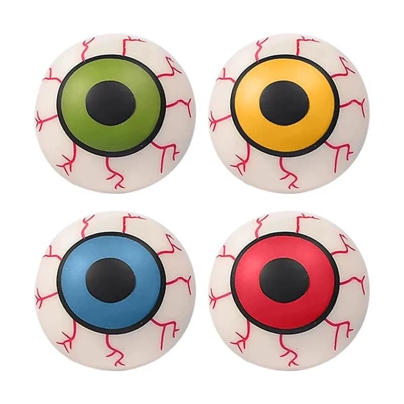 Hot Sale Scary Eyeball Stress Relief Novelty Squeeze Fidget Squishy Toy Ball Blind Box For Halloween Party Prank Gift For Friend