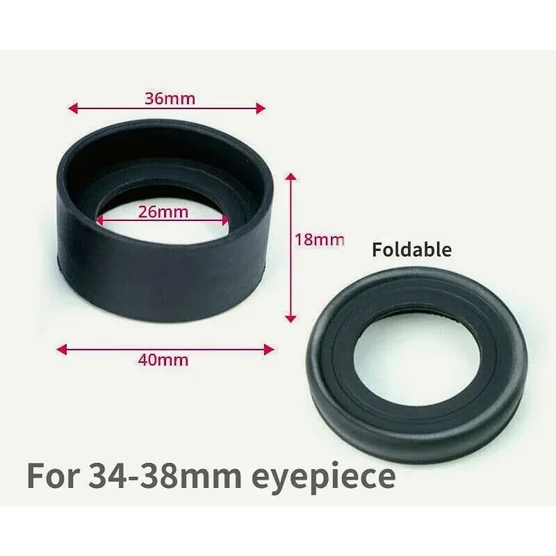 Oculare in gomma con protezione per gli occhi, diametro 28-36mm, 29-31mm, 31-33mm per telescopio e microscopio, 1 pezzo