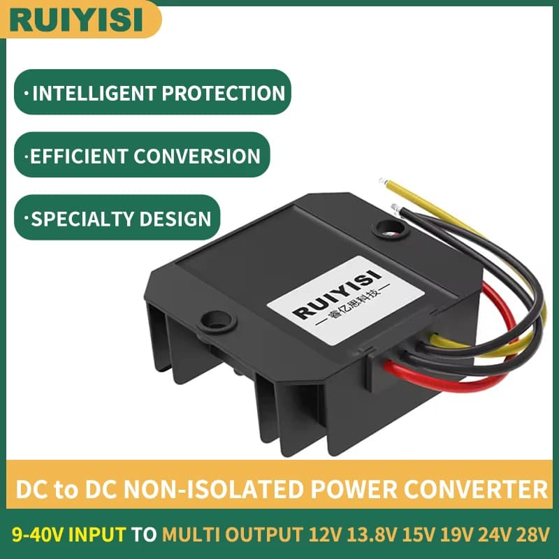 9-40V Input to Multi Output 12V 13.8V 15V 19V 24V 28V Buck Converter Waterproof Vehicle Voltage Stabilizer