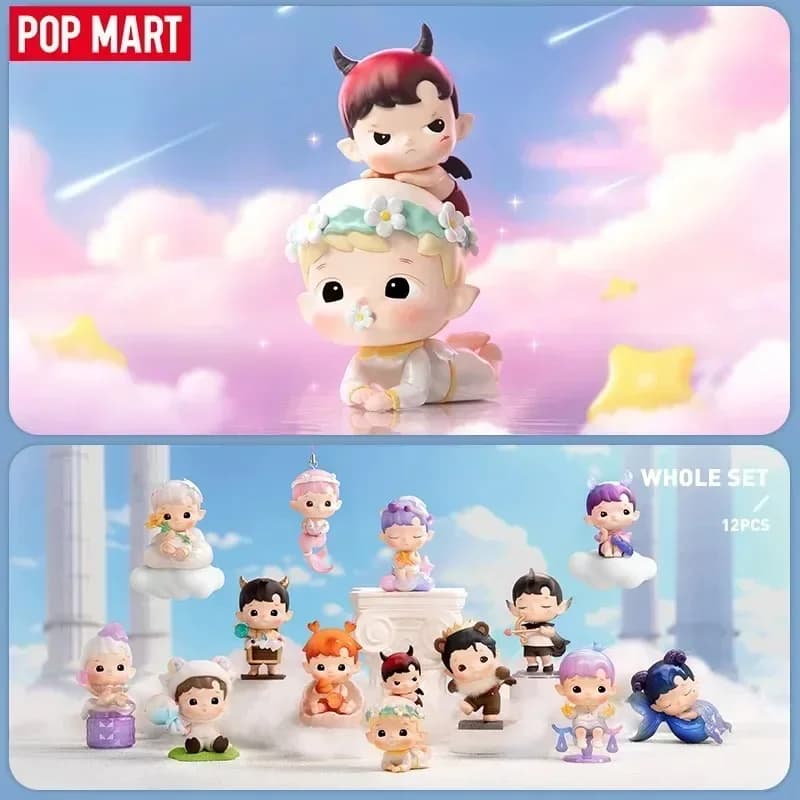 Pop Mart Hacipupu La serie della costellazione Scatola cieca Guess Bag Scatola misteriosa Giocattoli Bambola Collezione di ornamenti di figure anime carine