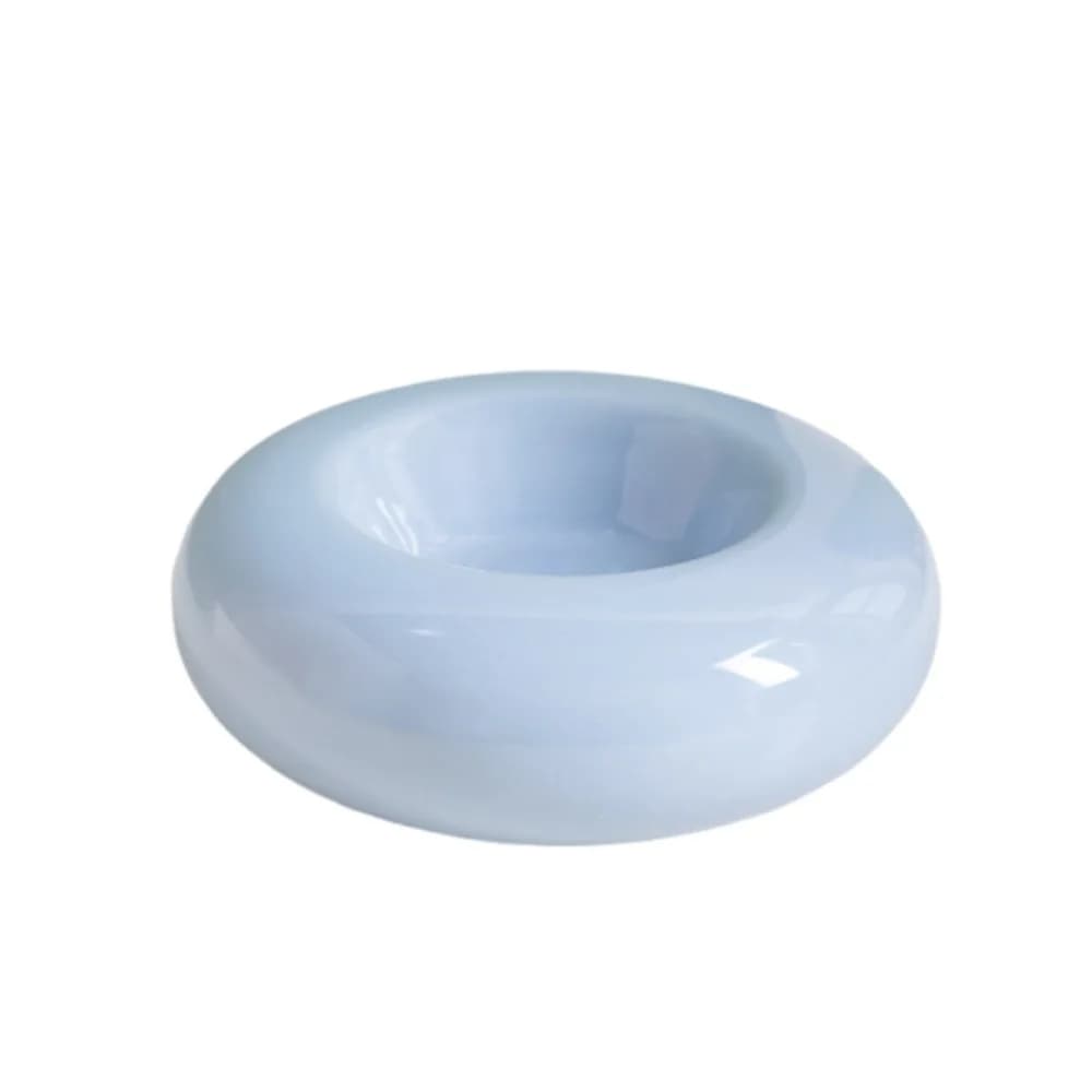 Universal Ceramic Cat Food Water Bowl Anti Slip Stable Pet Food Basin Multifunction Anti-flip Pet Feeder Dish Home