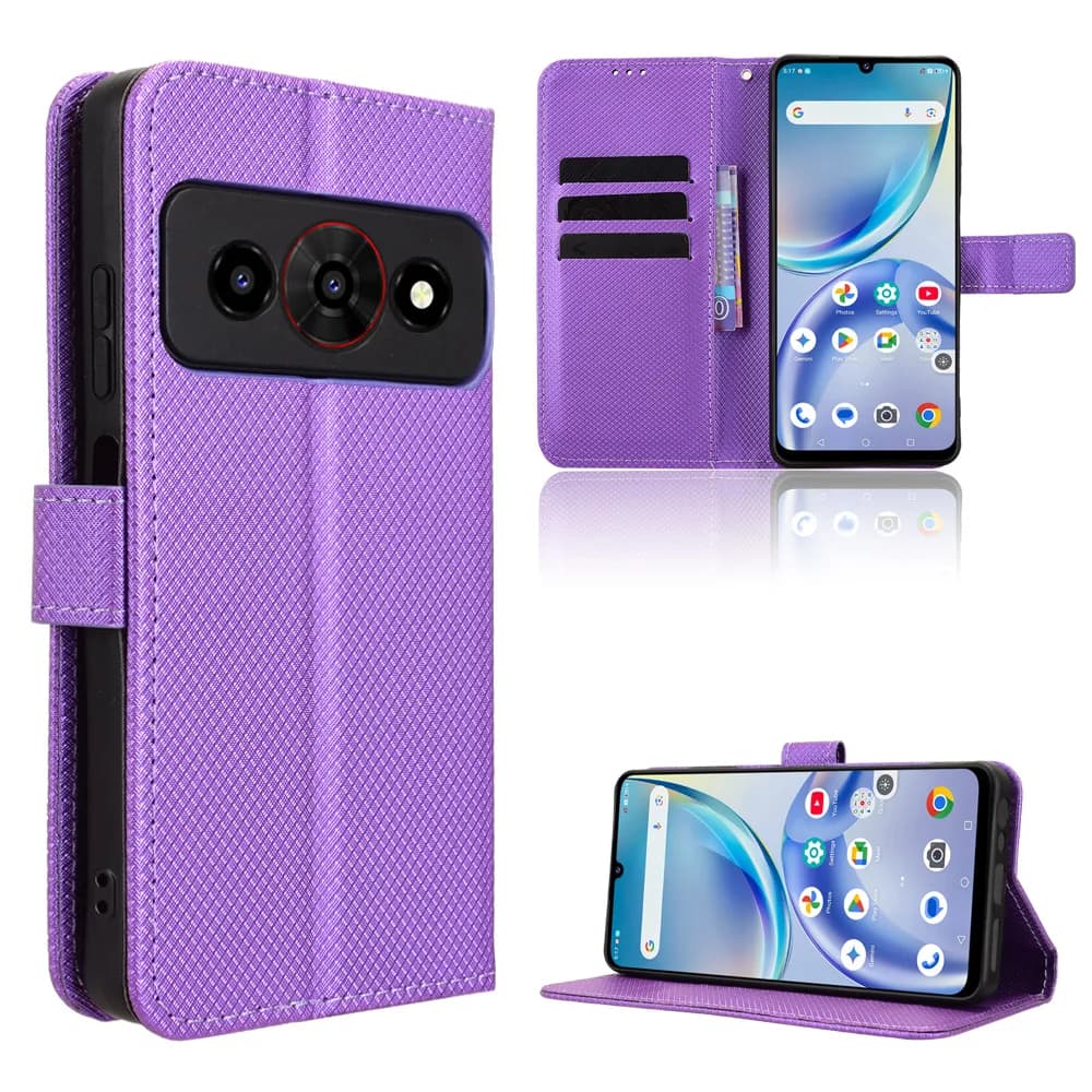 Custodia Protettiva in Pelle per Optus X Value, Cover Flip con Supporto per Carte e Portafoglio per OptusXValue