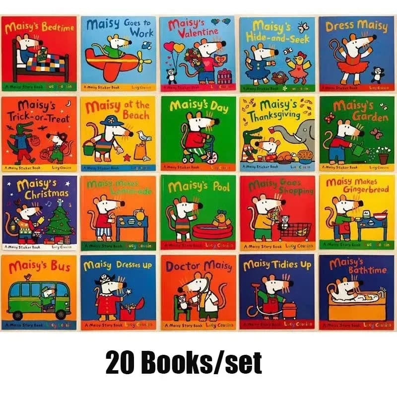 20 libri/Set Maisy Mouse English Picture Children Storybook giochi per bambini IQ EQ Training Early Education Book Gift
